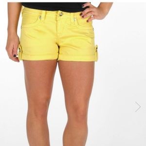 Rock Revival “Olivia” Shorts Yellow, Size 29